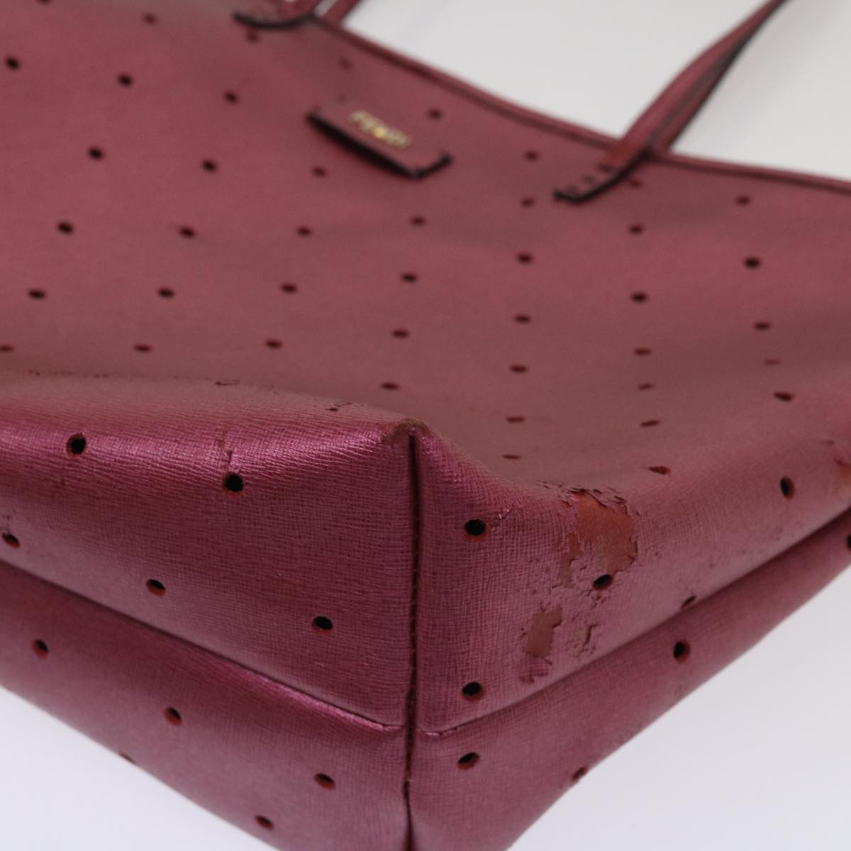 FENDI Tote Bag Leather Pink bs6445