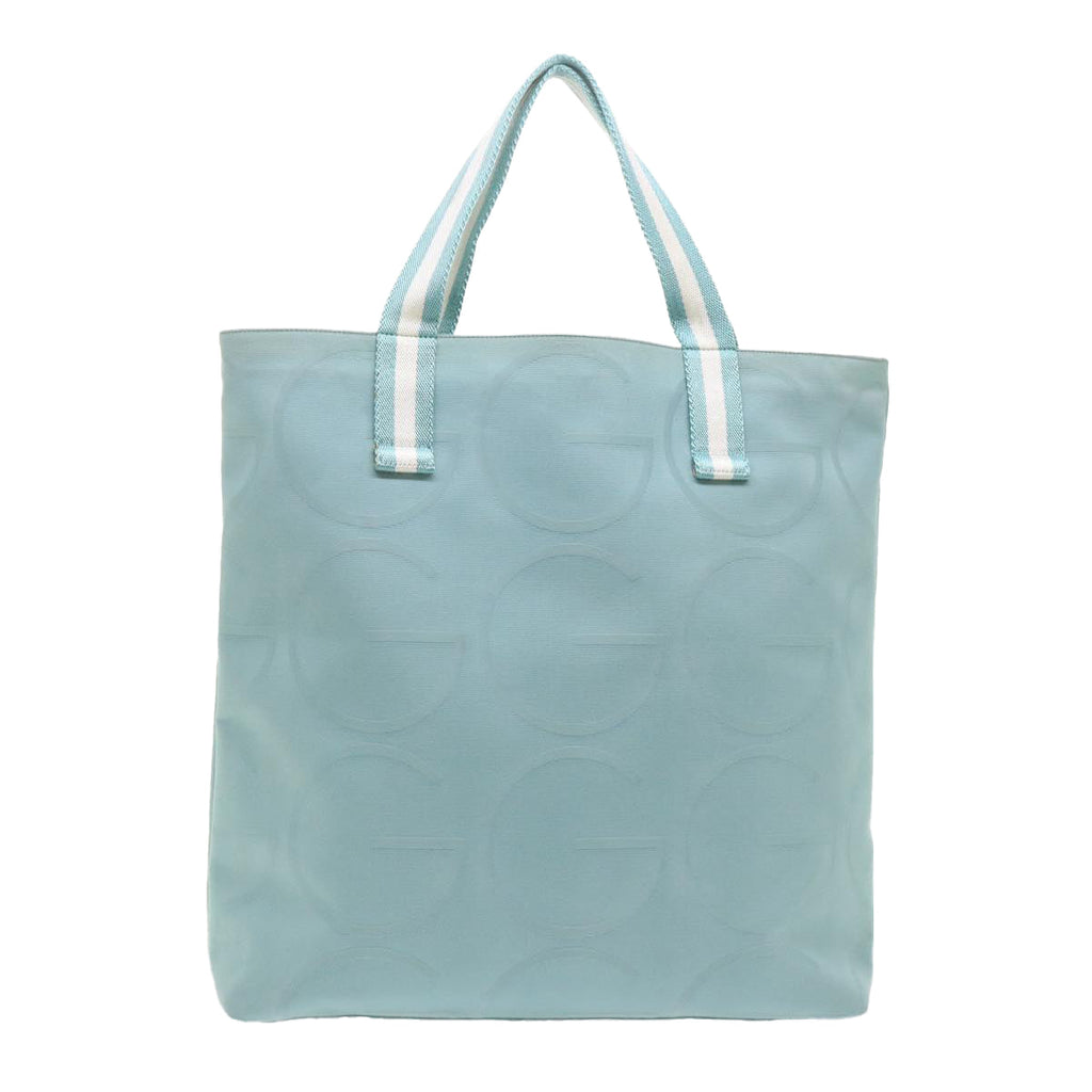 GUCCI Tote Bag Canvas Light Blue 123439 bs6465