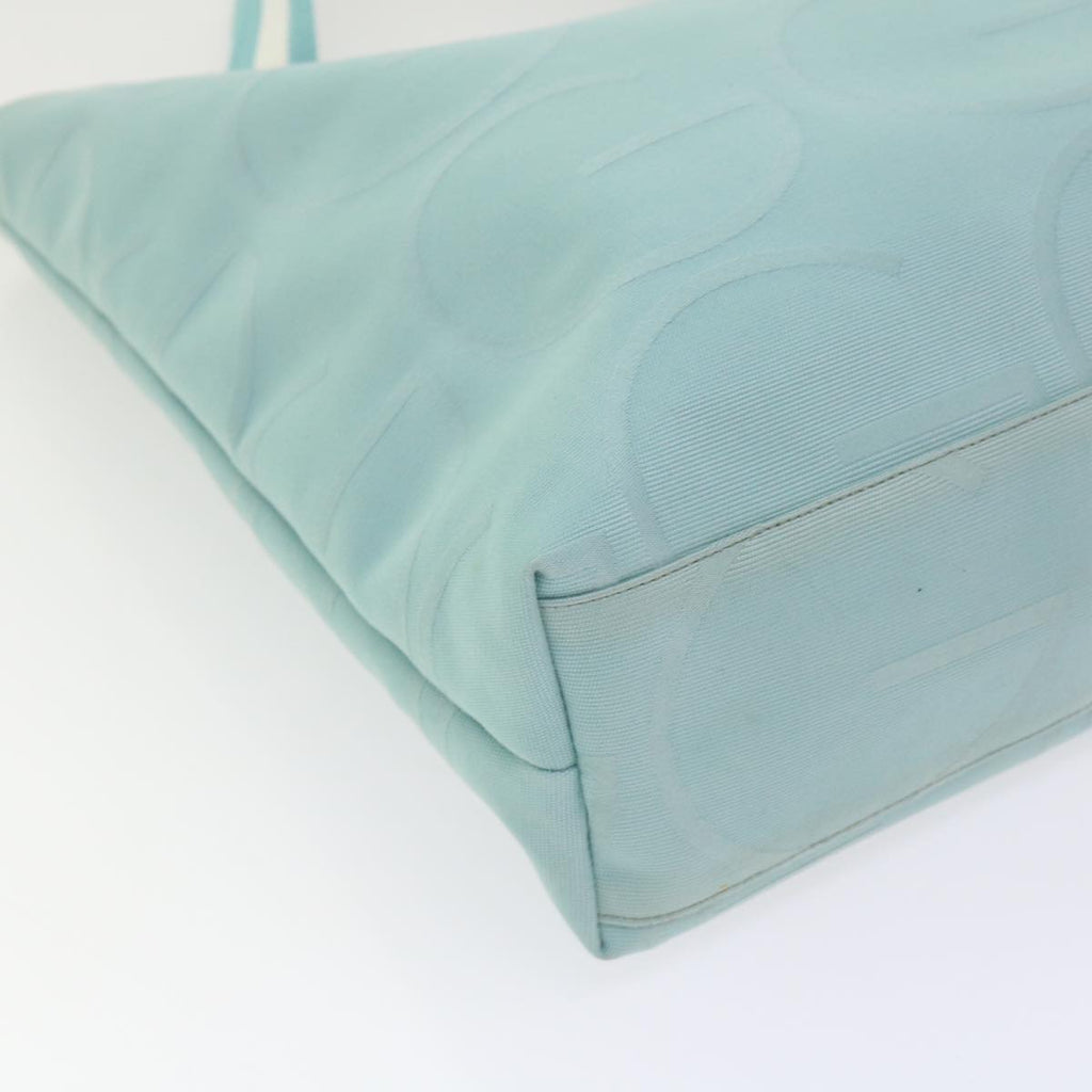 GUCCI Tote Bag Canvas Light Blue 123439 bs6465