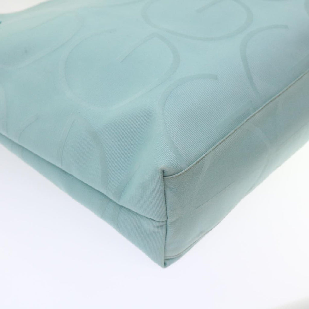 GUCCI Tote Bag Canvas Light Blue 123439 bs6465