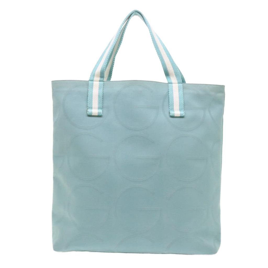 GUCCI Tote Bag Canvas Light Blue 123439 bs6465