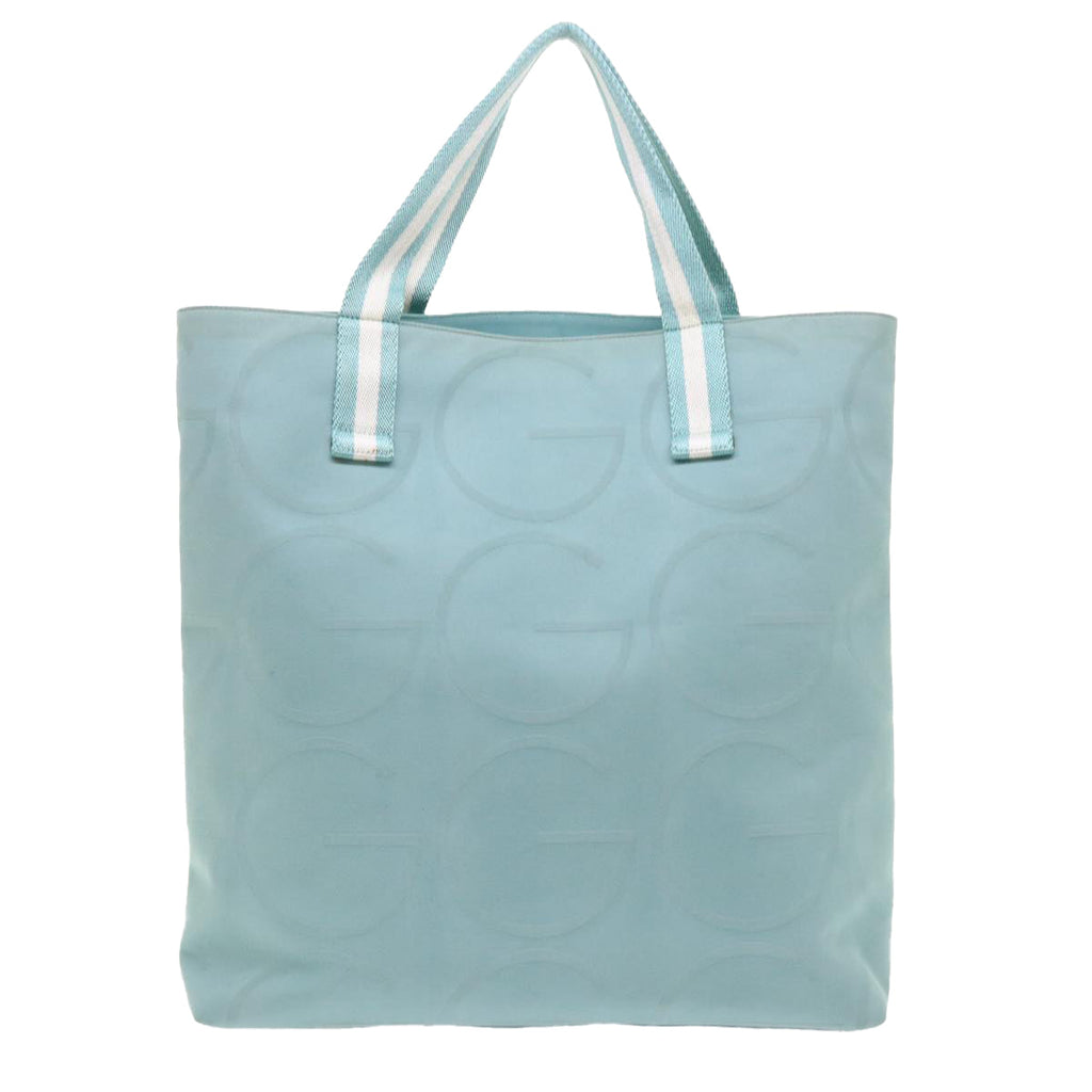 GUCCI Tote Bag Canvas Light Blue 123439 bs6465