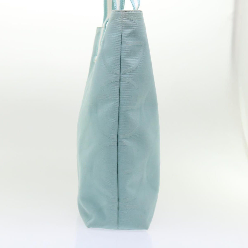 GUCCI Tote Bag Canvas Light Blue 123439 bs6465