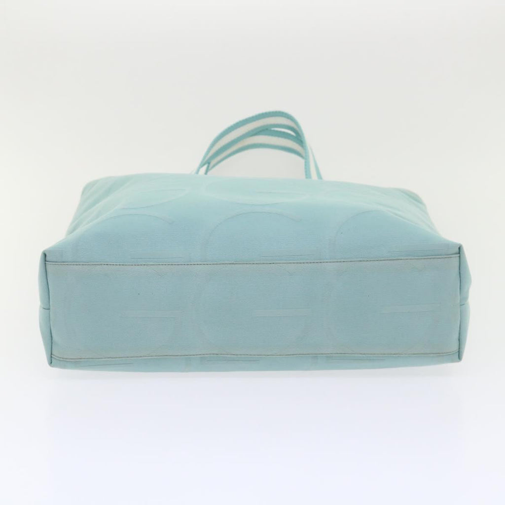 GUCCI Tote Bag Canvas Light Blue 123439 bs6465