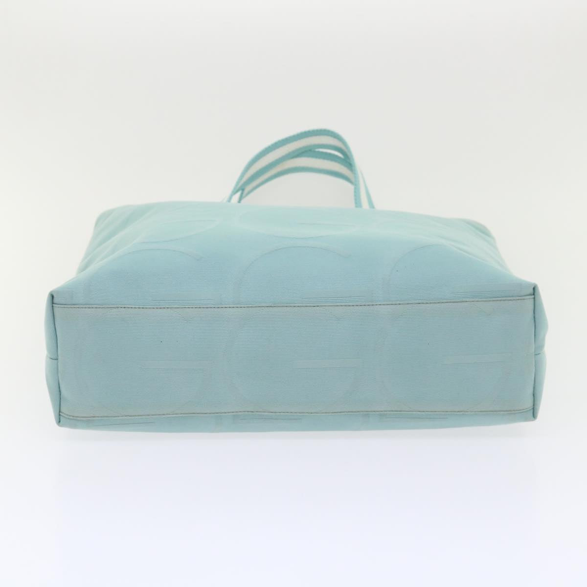 GUCCI Tote Bag Canvas Light Blue 123439 bs6465
