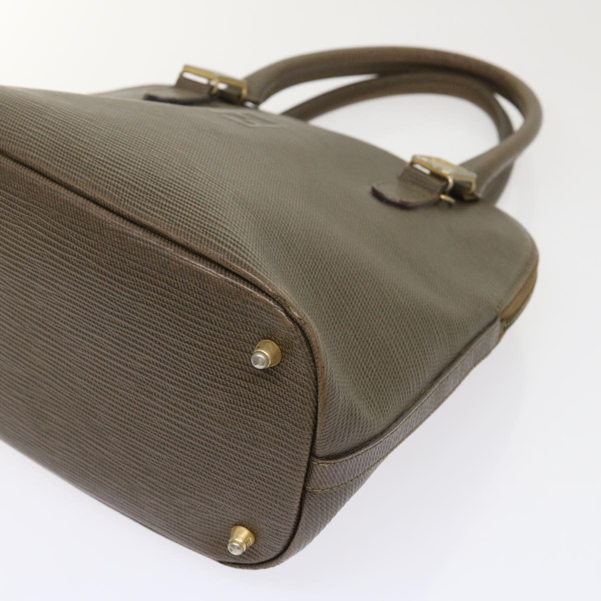 FENDI Hand Bag Leather Brown bs6467
