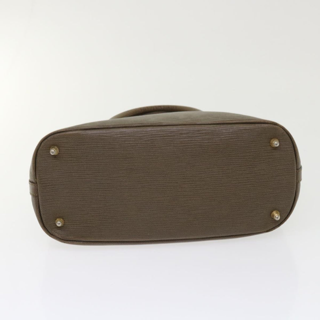 FENDI Hand Bag Leather Brown bs6467