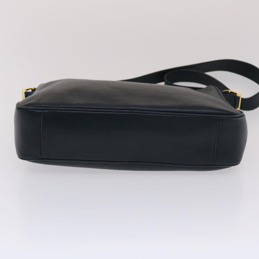 GUCCI Shoulder Bag Leather Navy bs6472