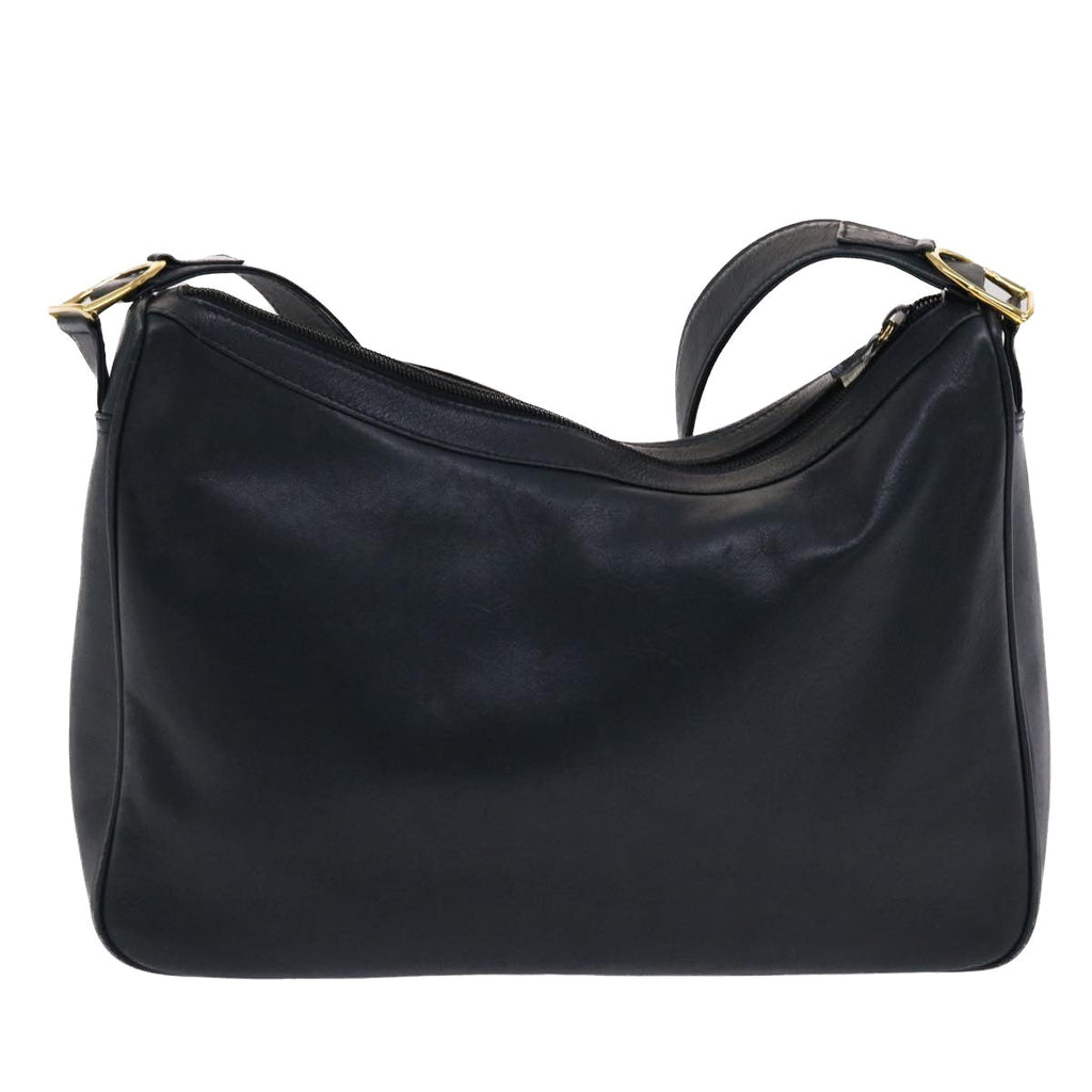 GUCCI Shoulder Bag Leather Navy bs6472