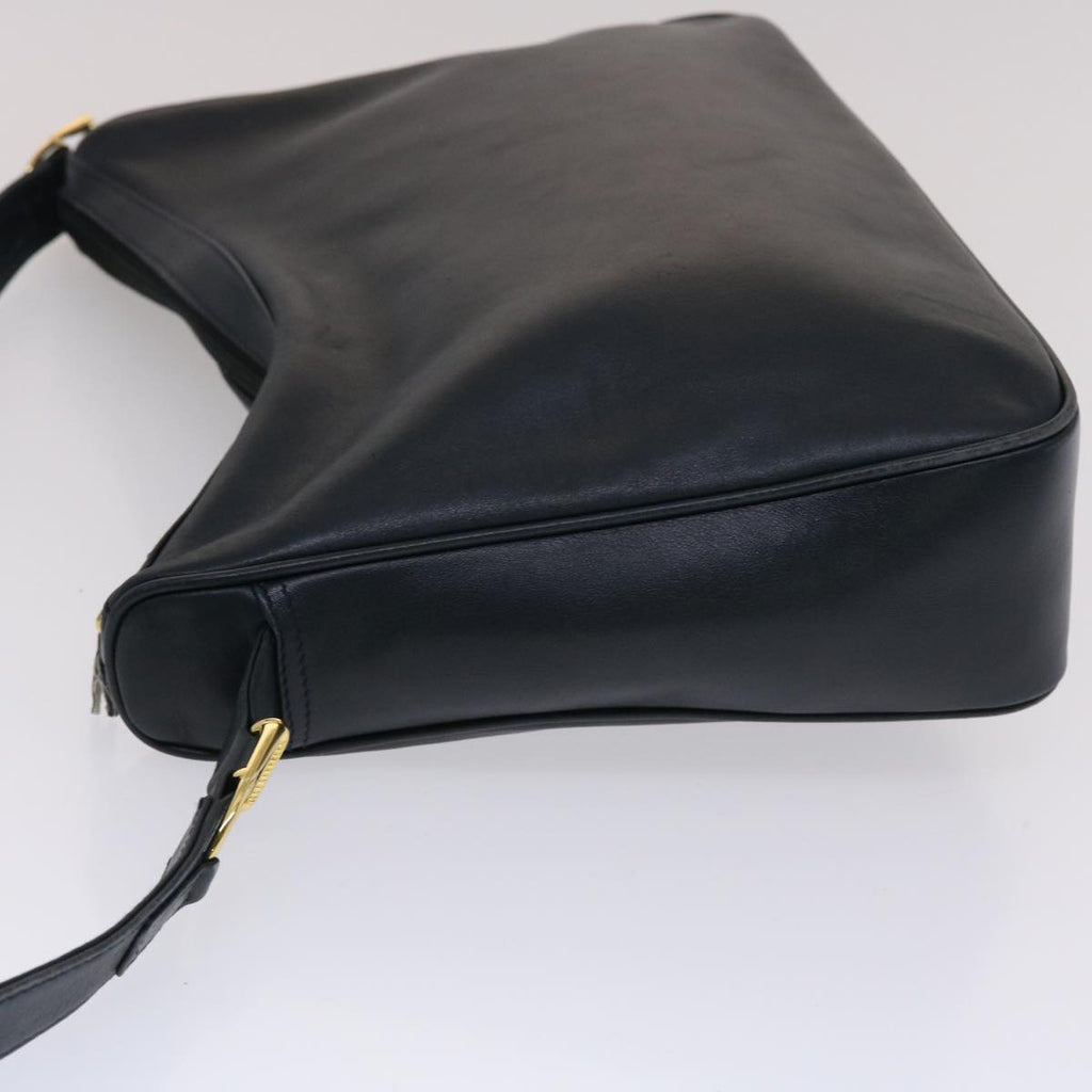 GUCCI Shoulder Bag Leather Navy bs6472