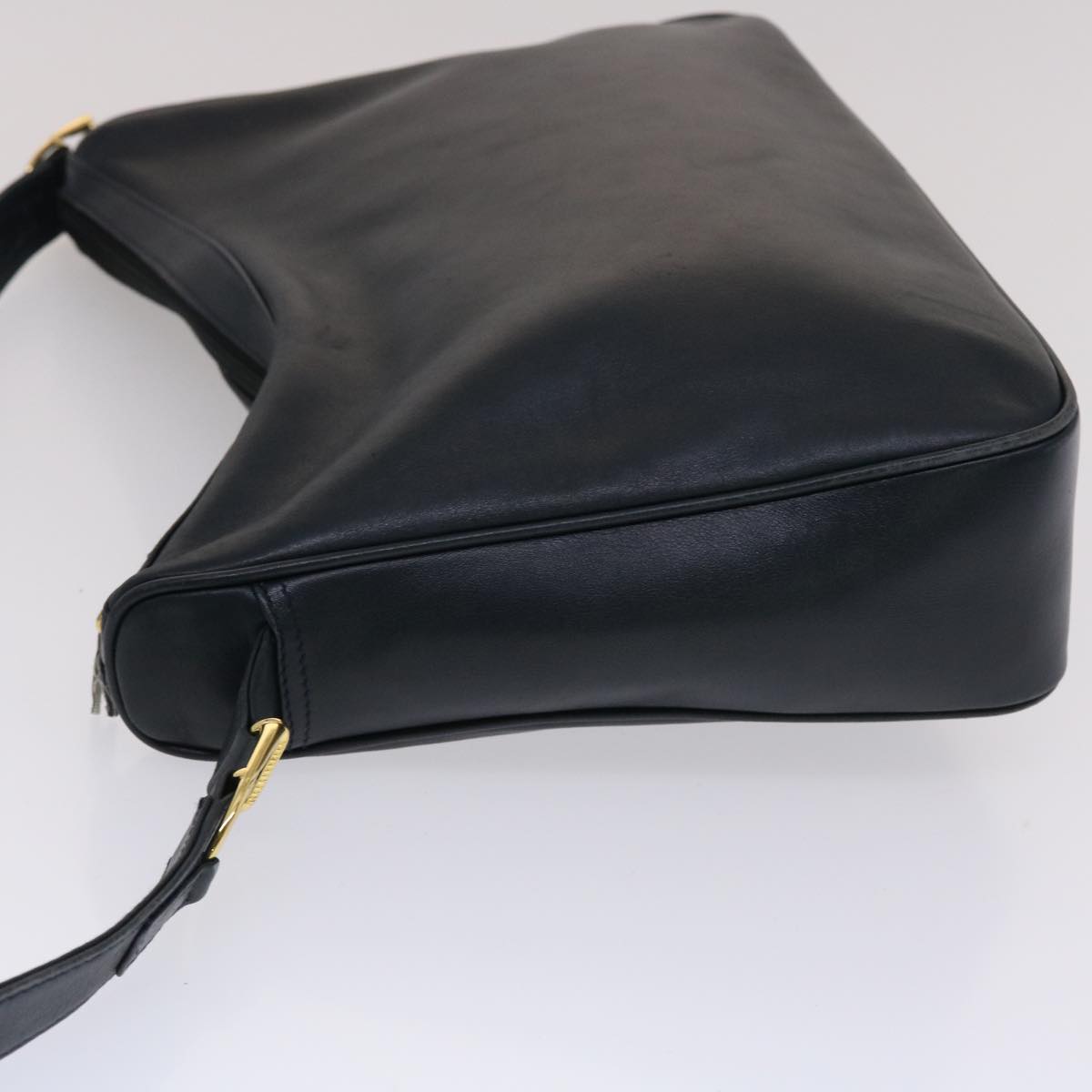 GUCCI Shoulder Bag Leather Navy bs6472