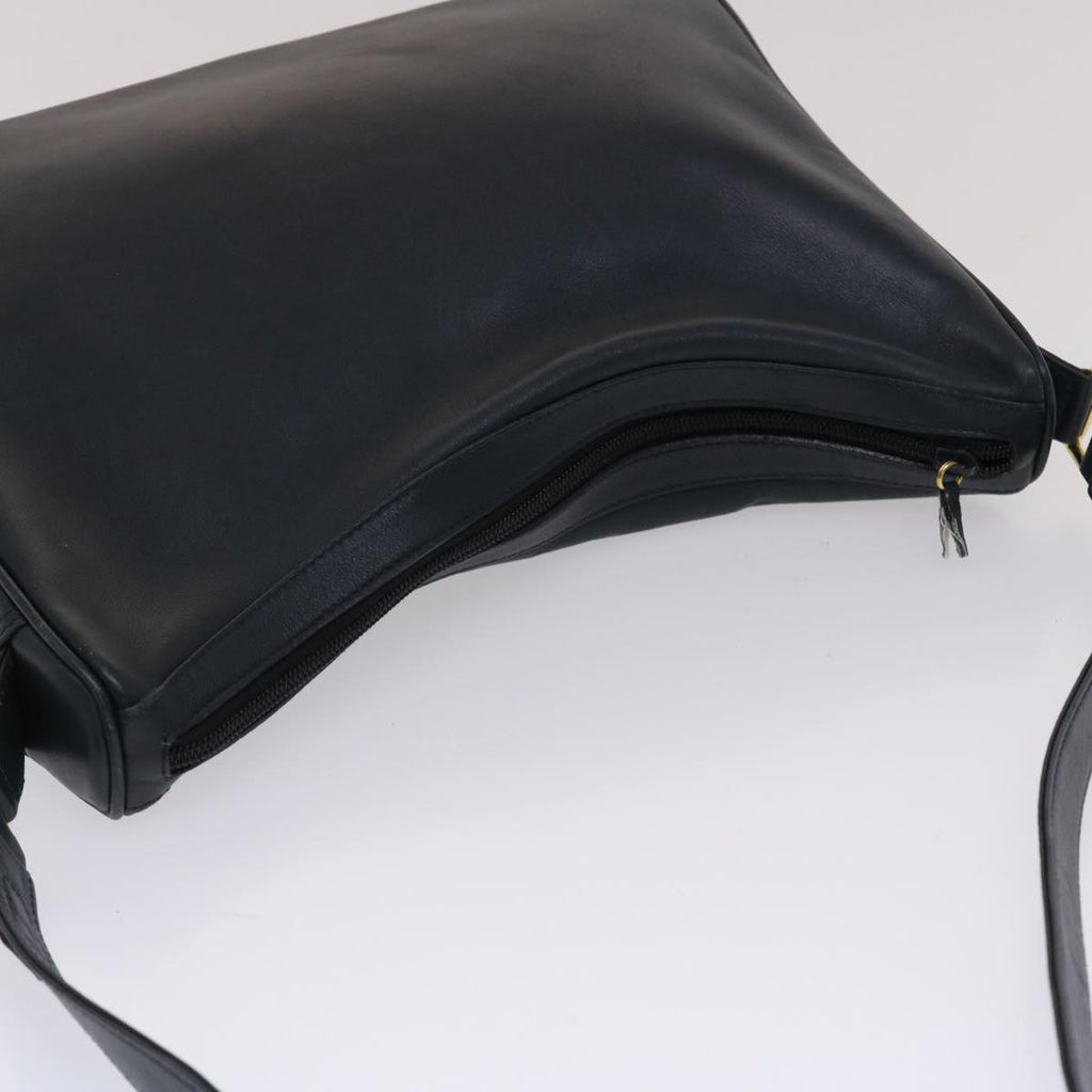 GUCCI Shoulder Bag Leather Navy bs6472