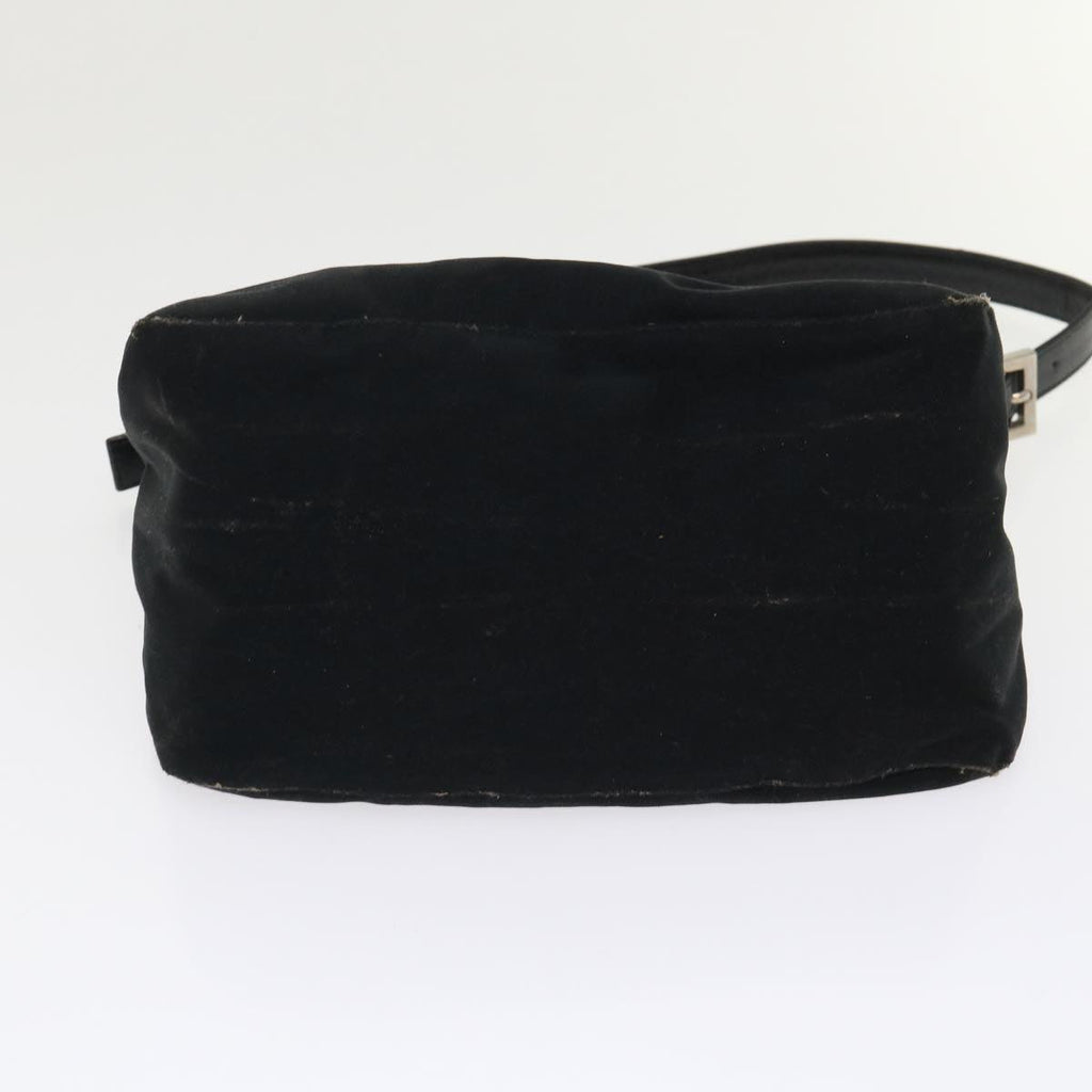 FENDI Mamma Baguette Shoulder Bag Nylon Black bs6540
