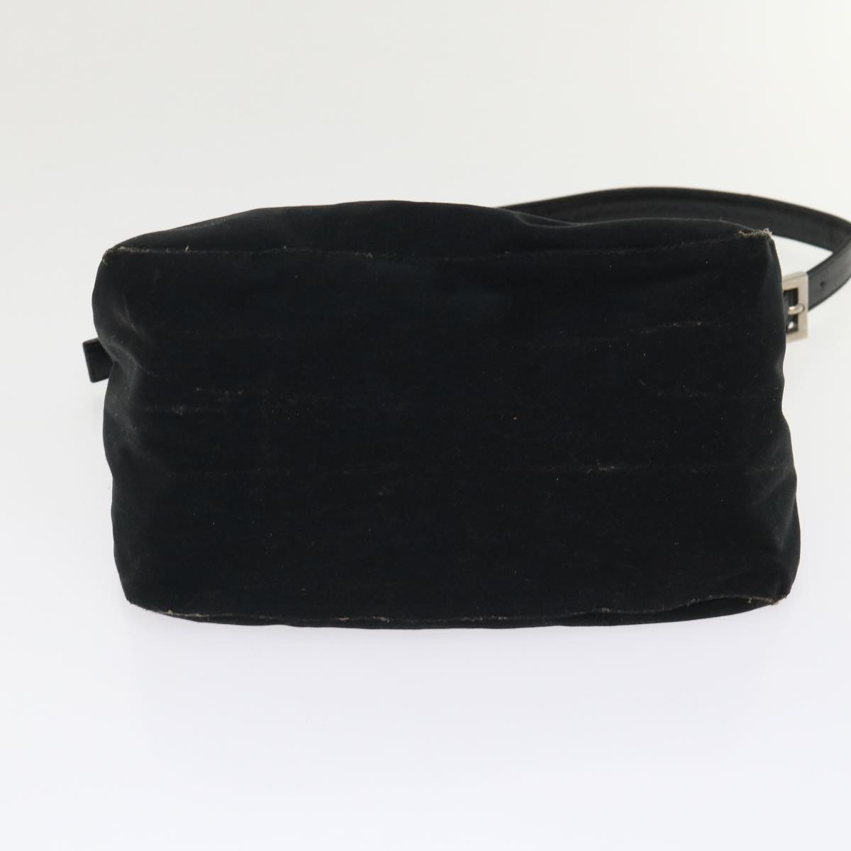 FENDI Mamma Baguette Shoulder Bag Nylon Black bs6540