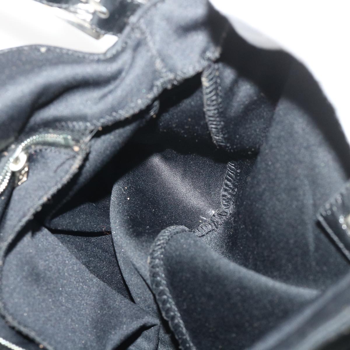 FENDI Mamma Baguette Shoulder Bag Nylon Black bs6540