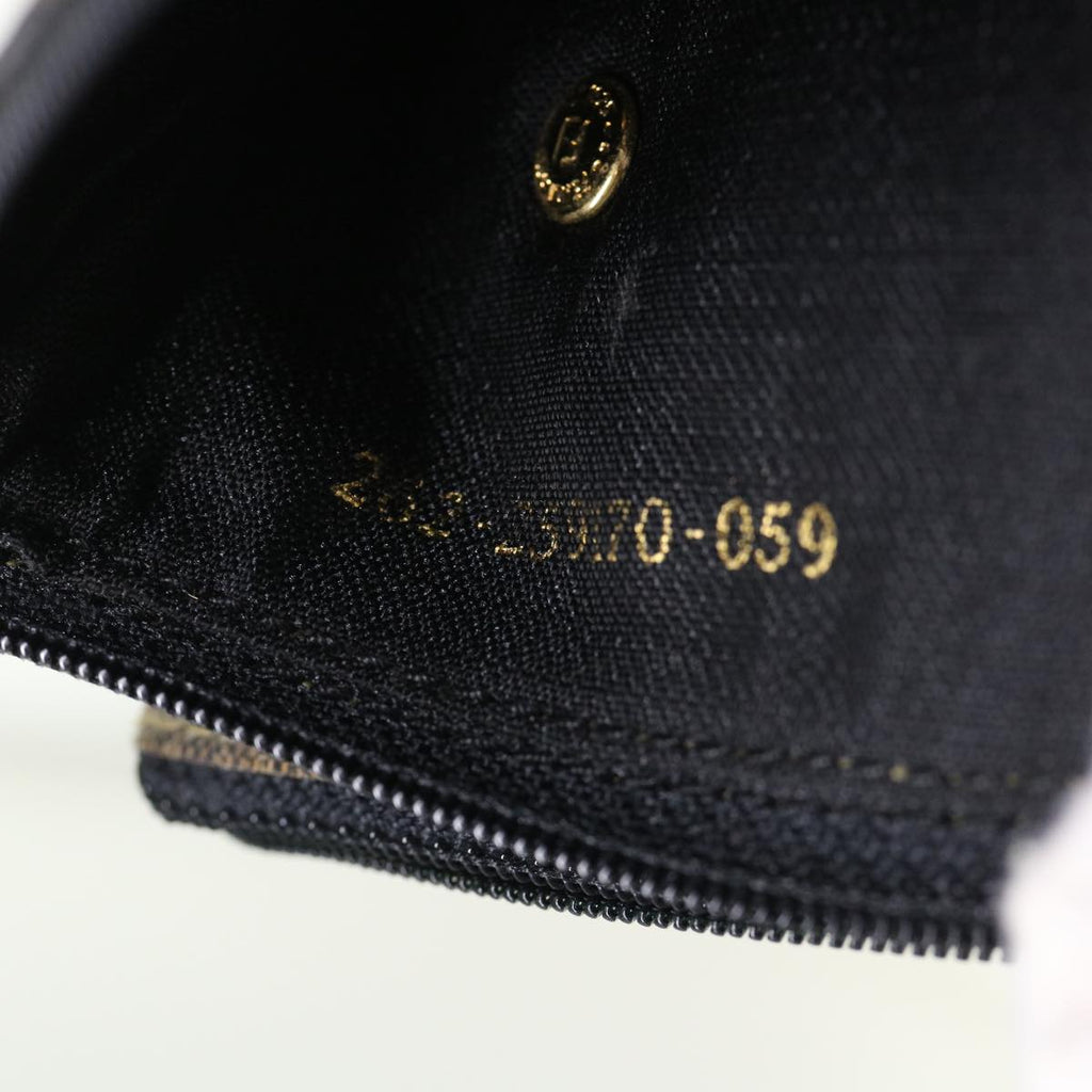FENDI Pecan Canvas Shoulder Bag Black Brown bs6553