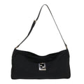 FENDI Zucca Canvas Shoulder Bag Black bs6666