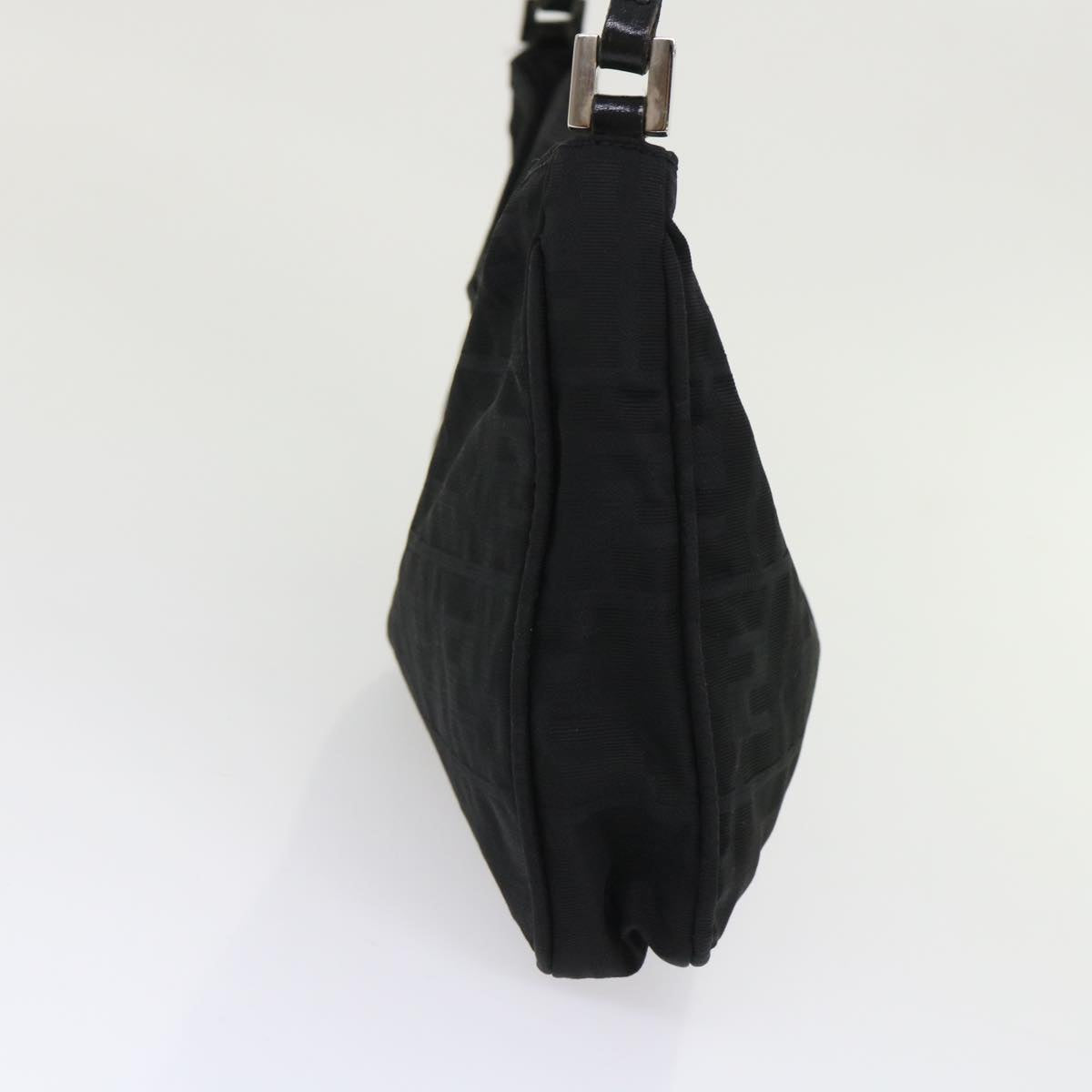FENDI Zucca Canvas Shoulder Bag Black bs6666