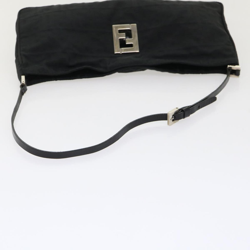 FENDI Zucca Canvas Shoulder Bag Black bs6666