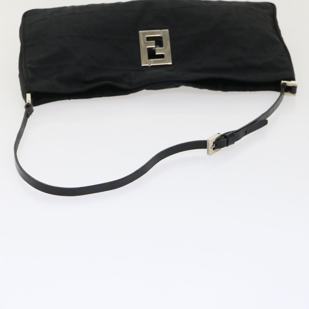 FENDI Zucca Canvas Shoulder Bag Black bs6666