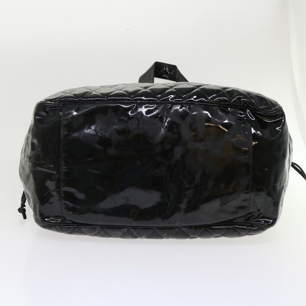 CHANEL Shoulder Bag Patent leather Black CC bs6675