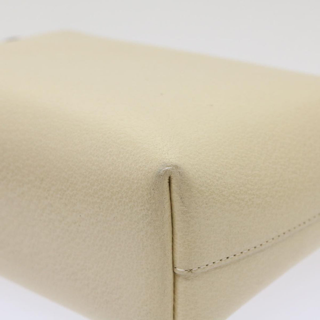 GUCCI Hand Bag Clutch Bag Leather 2Set Beige Gray bs6682