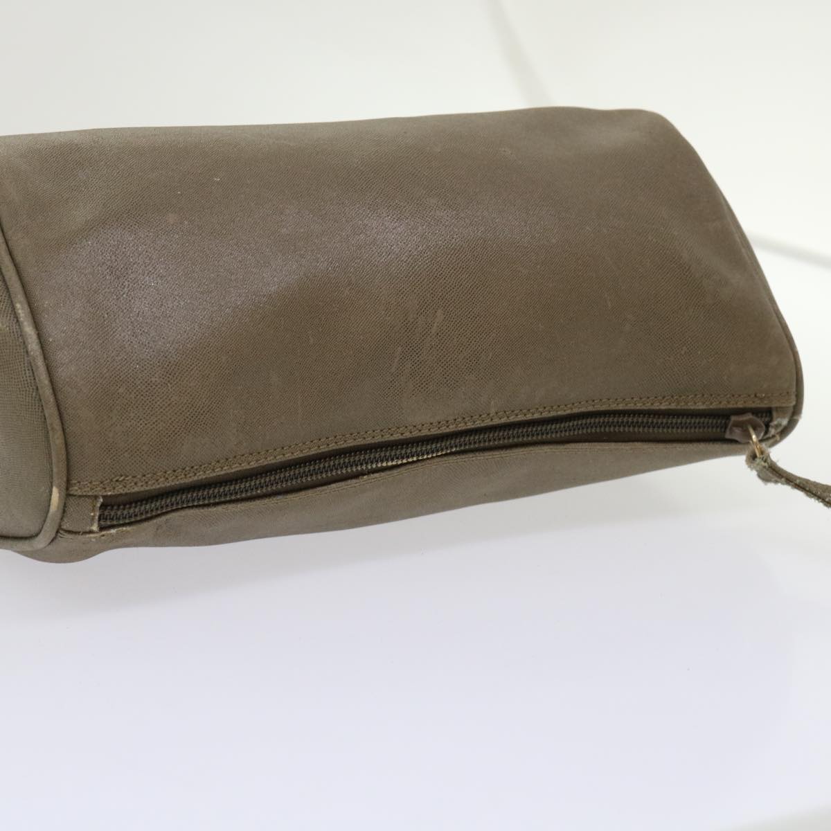 GUCCI Hand Bag Clutch Bag Leather 2Set Beige Gray bs6682