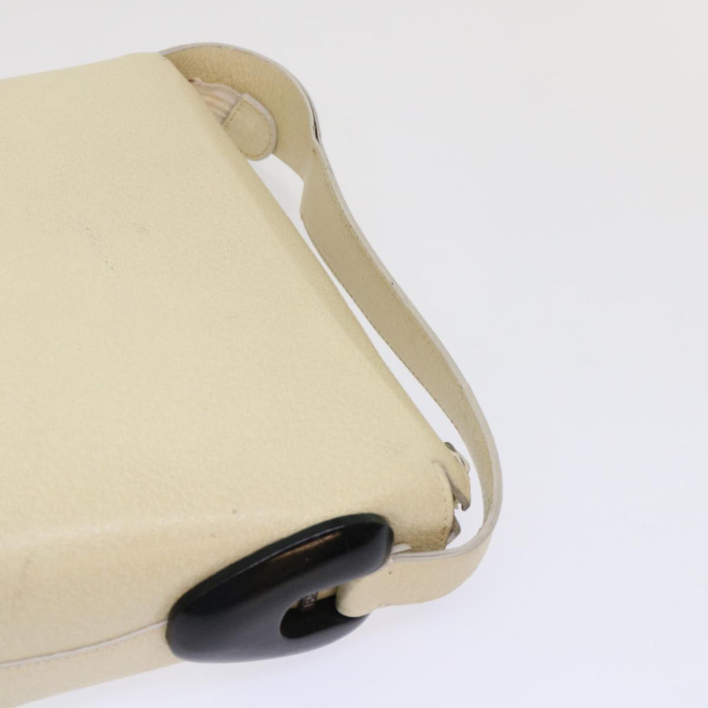 GUCCI Hand Bag Clutch Bag Leather 2Set Beige Gray bs6682