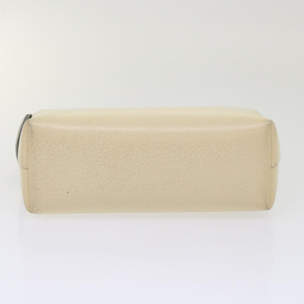 GUCCI Hand Bag Clutch Bag Leather 2Set Beige Gray bs6682
