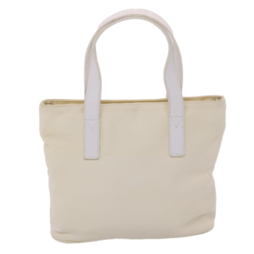 FENDI Hand Bag Nylon 2way White bs6739