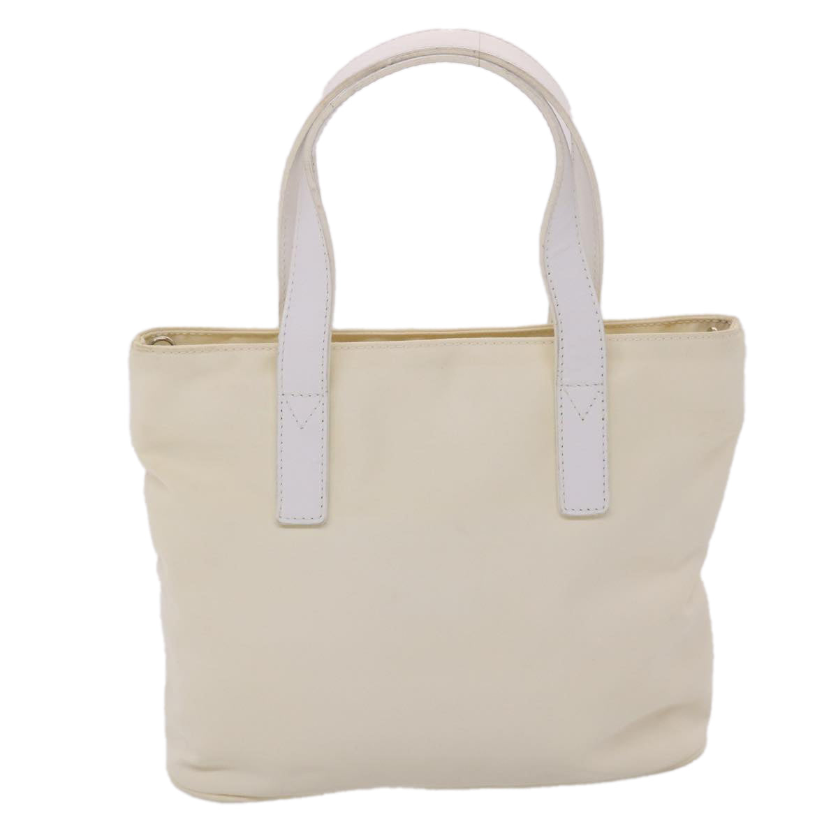 FENDI Hand Bag Nylon 2way White bs6739
