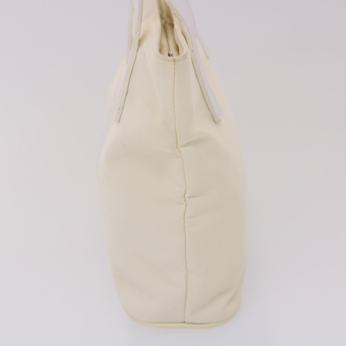 FENDI Hand Bag Nylon 2way White bs6739
