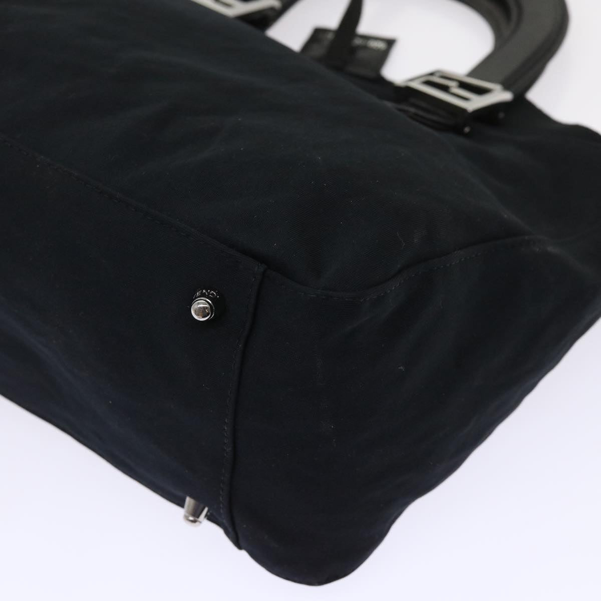 FENDI Hand Bag Nylon Black 2321-26329-079 bs6746