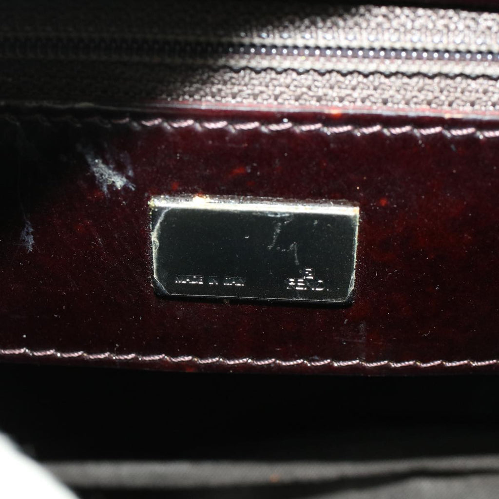 FENDI Hand Bag Patent leather Black bs6771