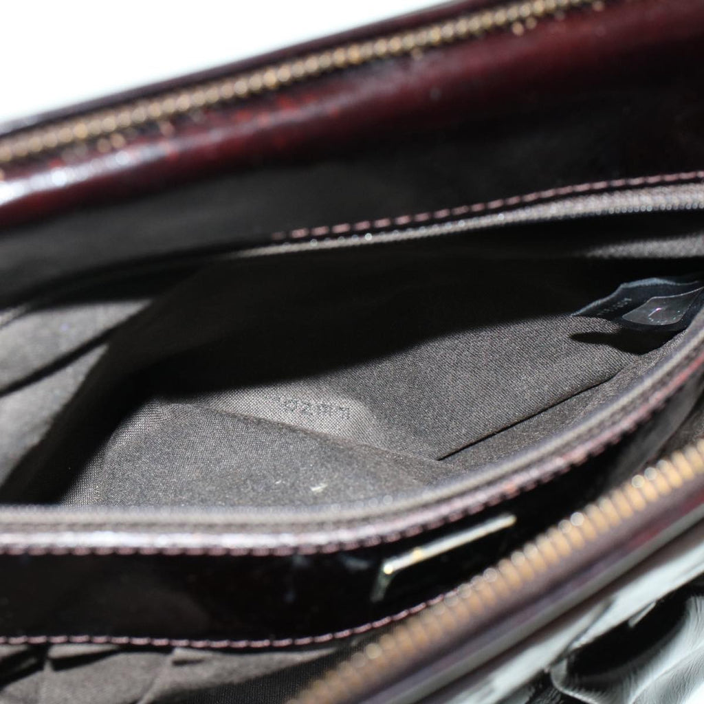 FENDI Hand Bag Patent leather Black bs6771