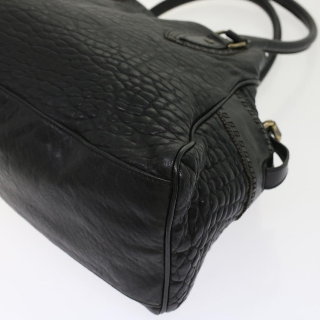 FENDI Shoulder Bag Leather Black bs6922