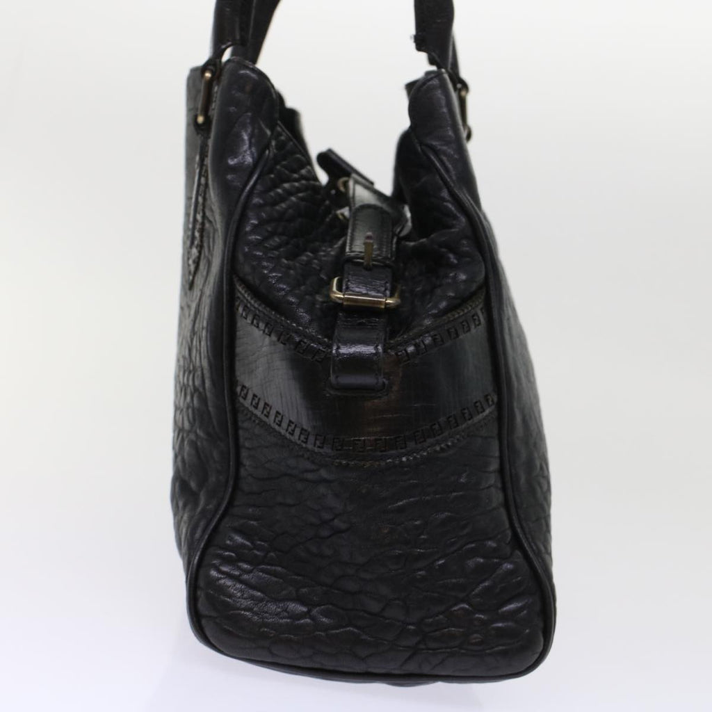 FENDI Shoulder Bag Leather Black bs6922