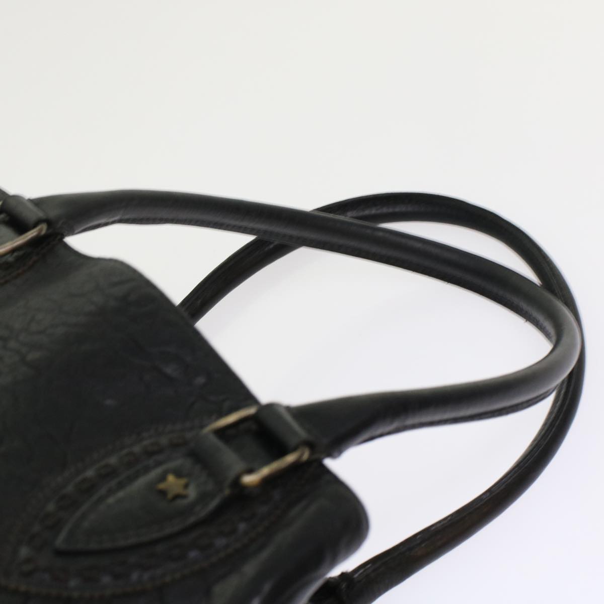 FENDI Shoulder Bag Leather Black bs6922