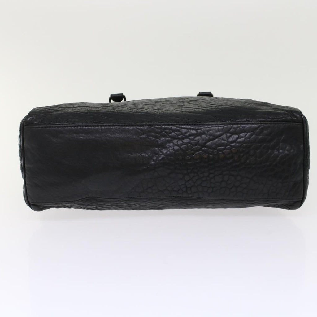 FENDI Shoulder Bag Leather Black bs6922