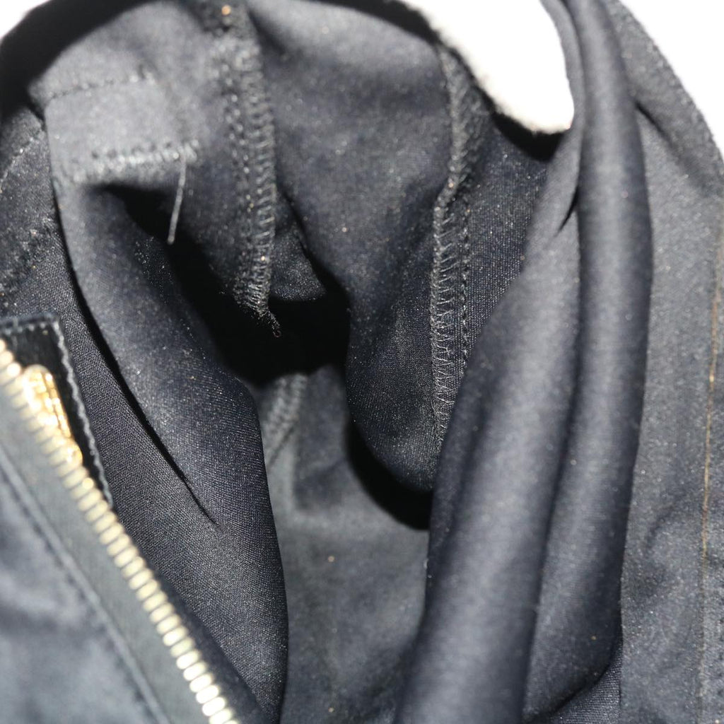 FENDI Mamma Baguette Shoulder Bag Nylon Black bs6935