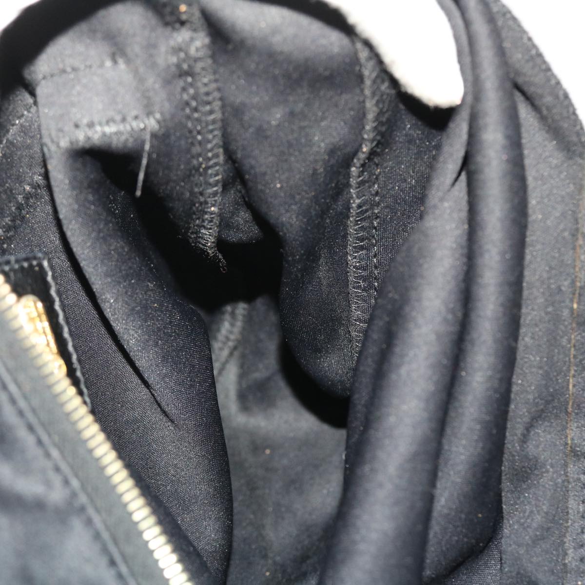 FENDI Mamma Baguette Shoulder Bag Nylon Black bs6935
