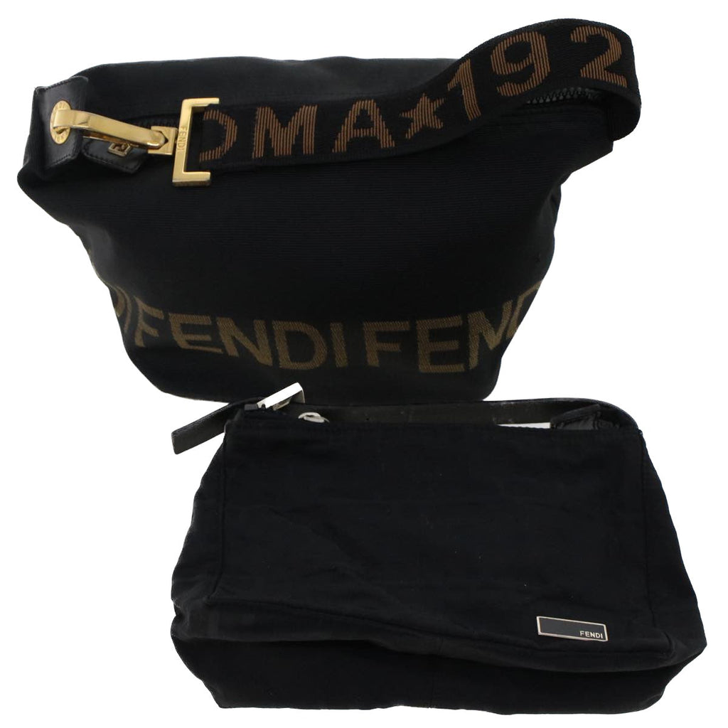 FENDI Hand Bag Nylon 2Set Black bs6967