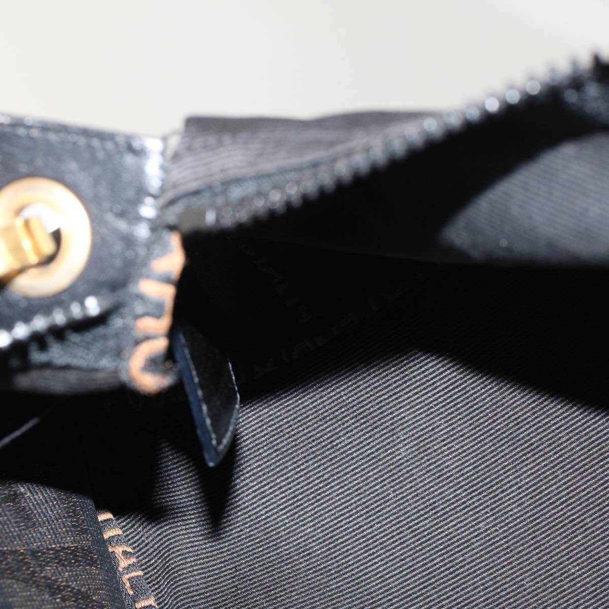 FENDI Hand Bag Nylon 2Set Black bs6967