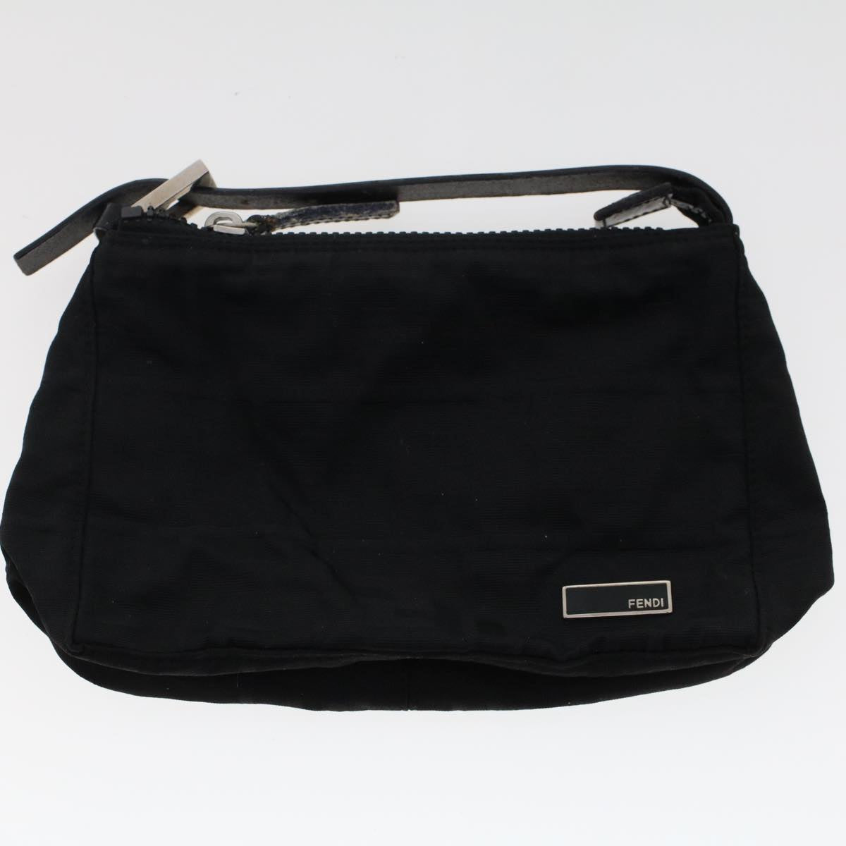 FENDI Hand Bag Nylon 2Set Black bs6967