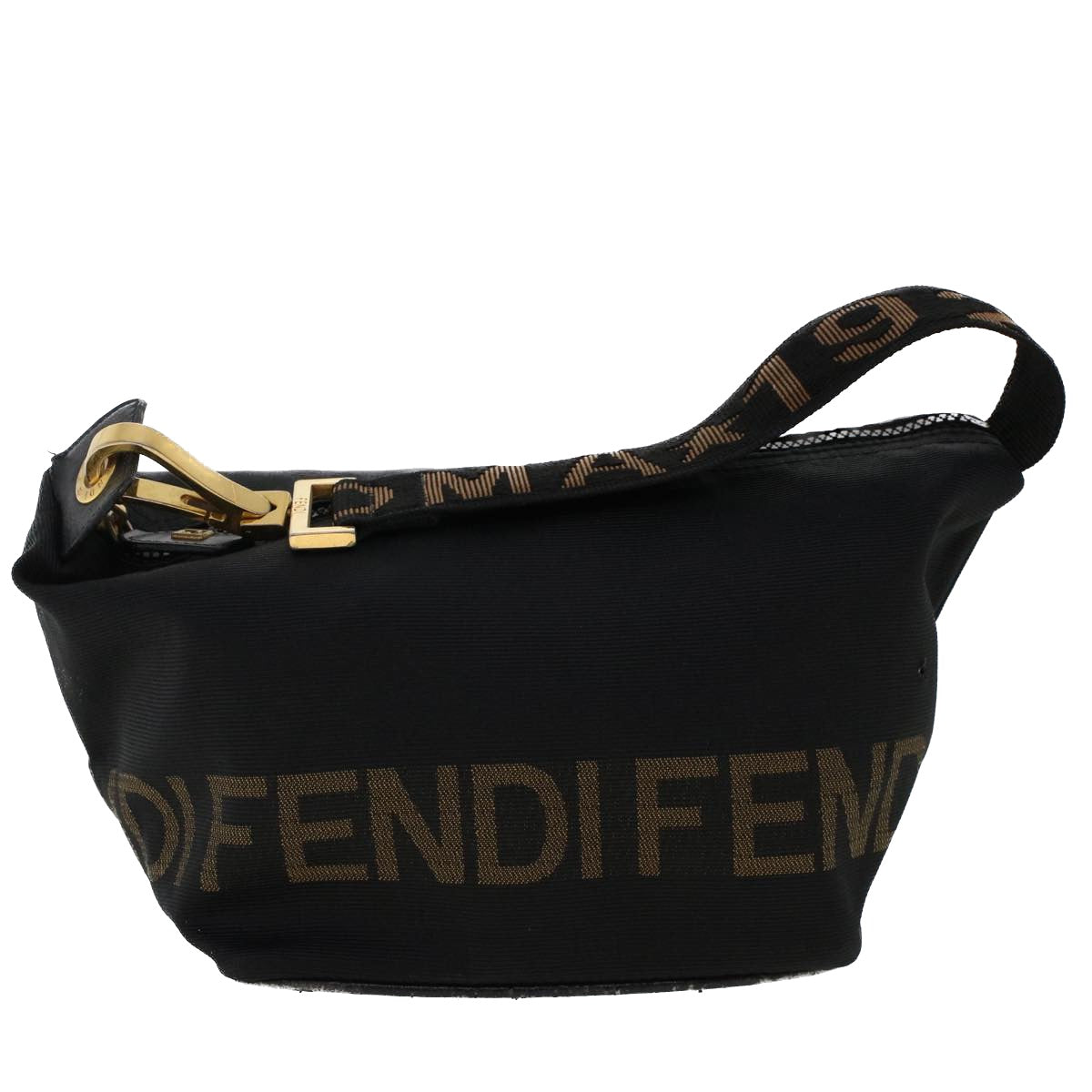 FENDI Hand Bag Nylon 2Set Black bs6967