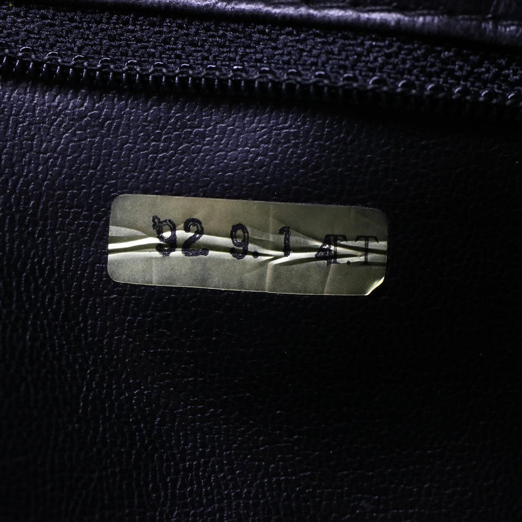 CHANEL V Stitch Hand Bag Leather Black CC bs7027