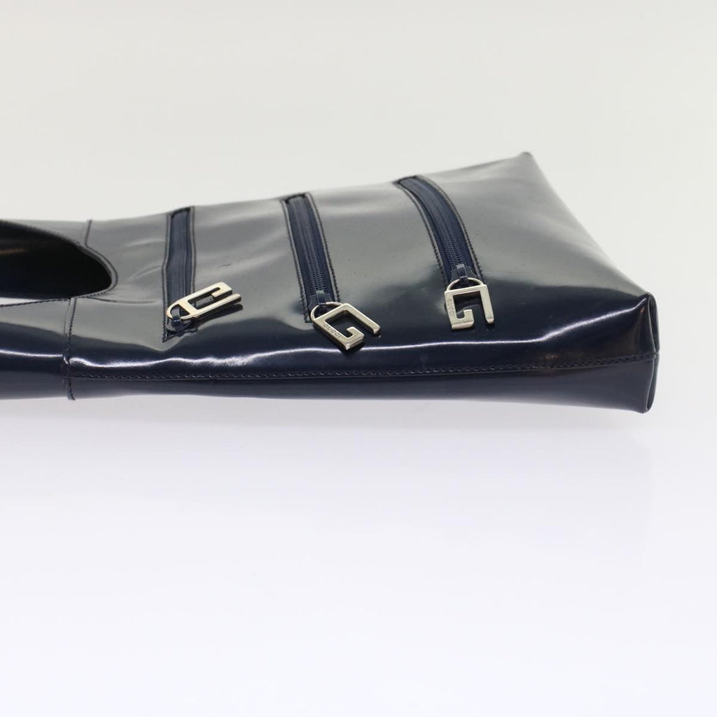 GUCCI Shoulder Bag Leather Canvas 2Set Navy Orange bs7033