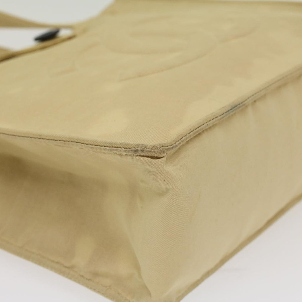 CHANEL Shoulder Bag Nylon Beige CC bs7114