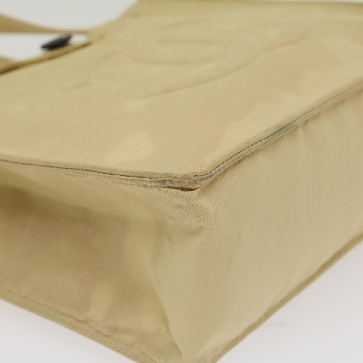CHANEL Shoulder Bag Nylon Beige CC bs7114