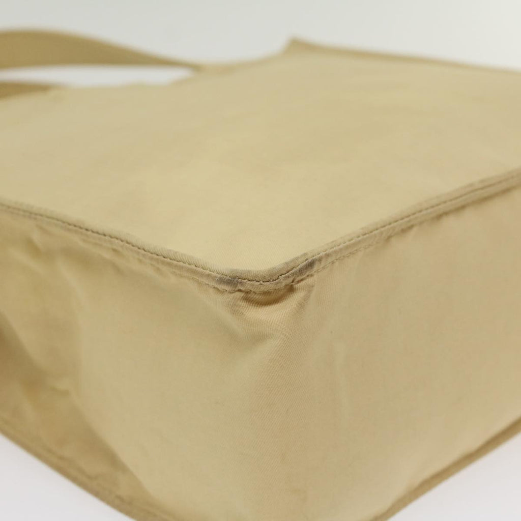 CHANEL Shoulder Bag Nylon Beige CC bs7114